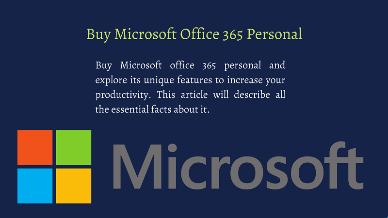 Buy Microsoft Office 365 Personal